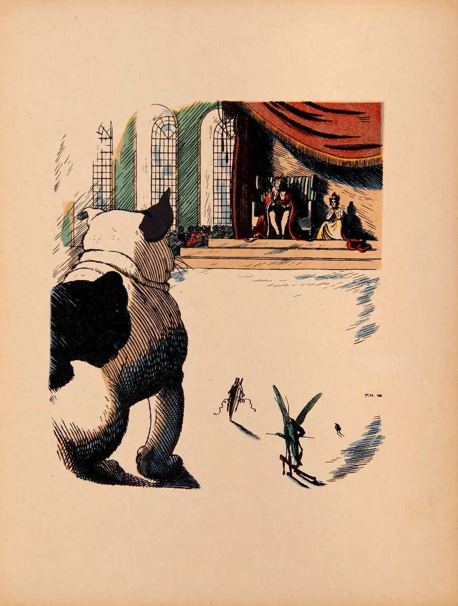 Page from Hans C. Andersen, Heorhiy Narbut Prygun / The Jumpers