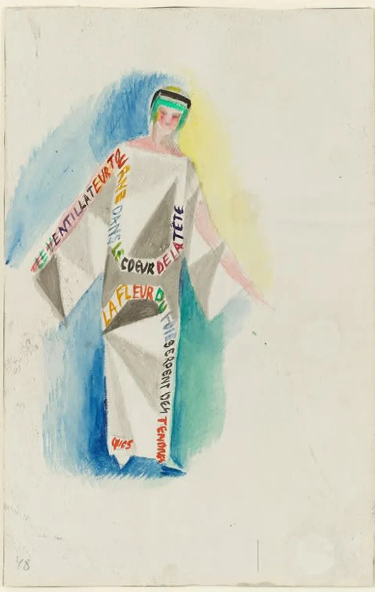 Sonia Delaunay  Dress Poem No.1329  1923