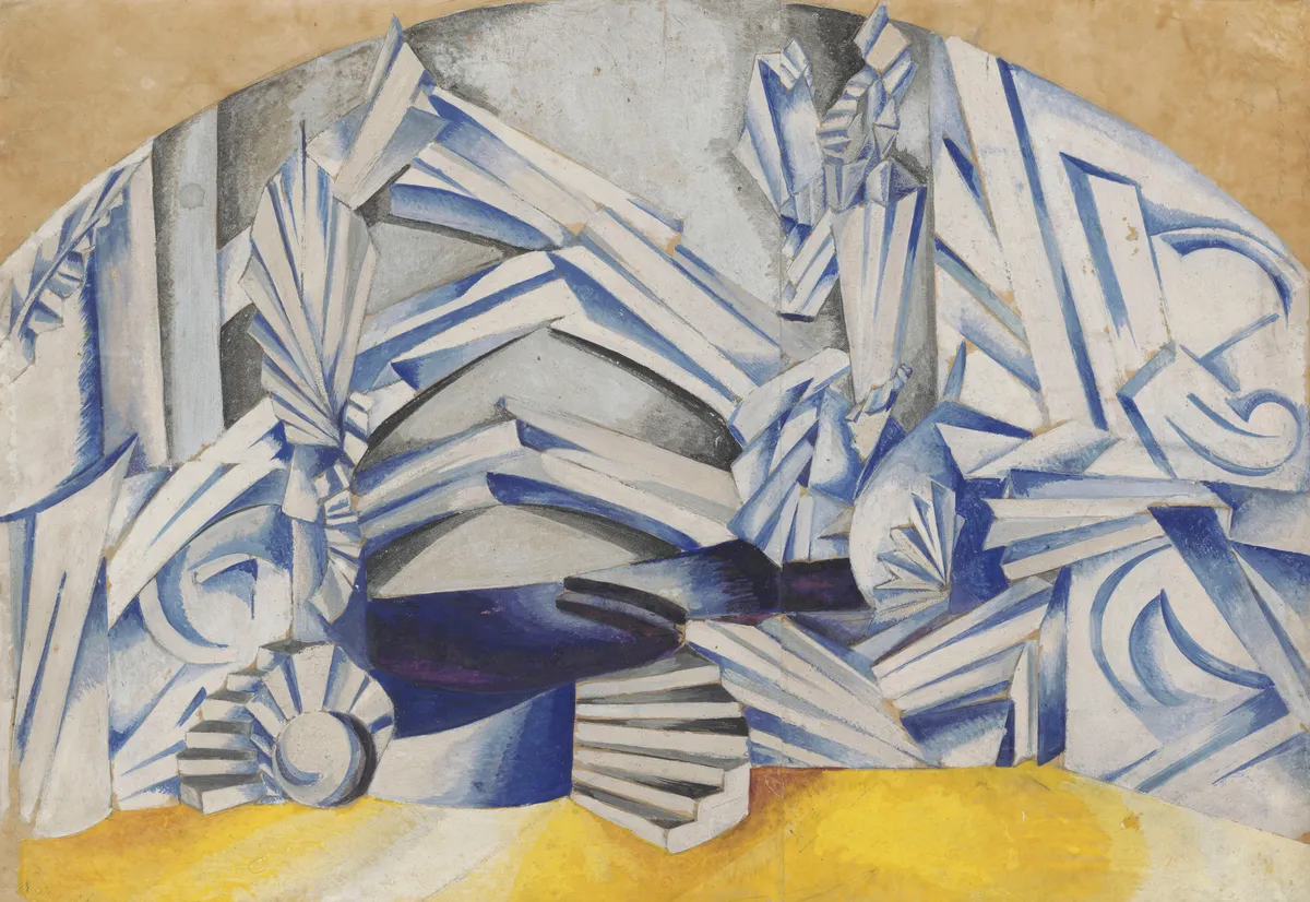 Romeo and Juliet – set design mock-up – Juliet's bedroom (1921)