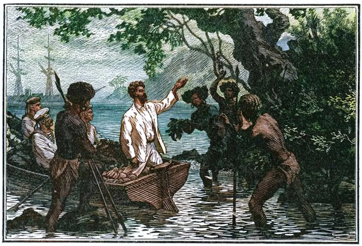 Маклухо-Маклай прибуває на острів