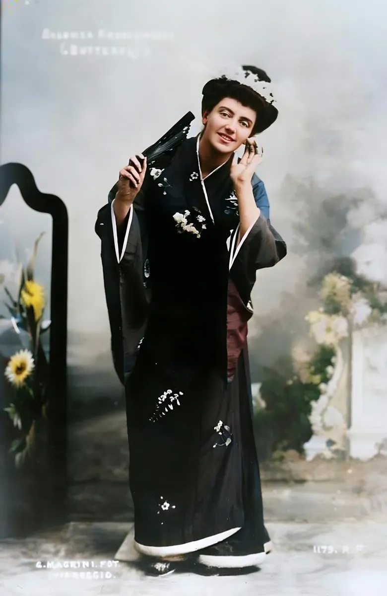 Соломія Крушельницька в костюмі Мадам Батерфляй