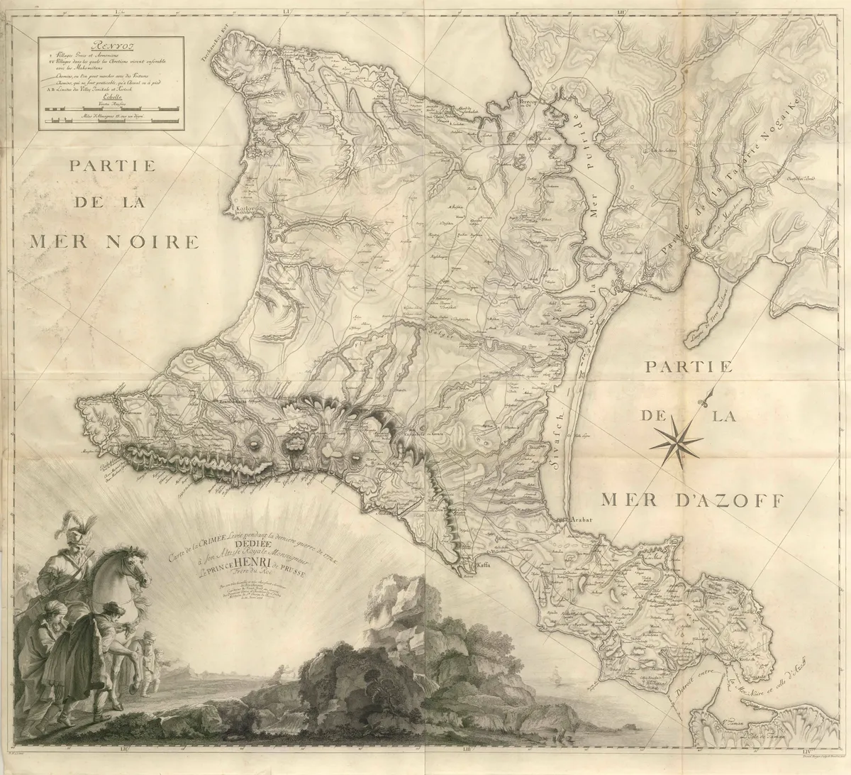 1776 map of the Crimean peninsula