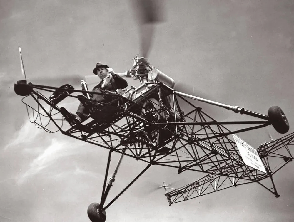 Sikorsky solved the riddle of Da Vinci