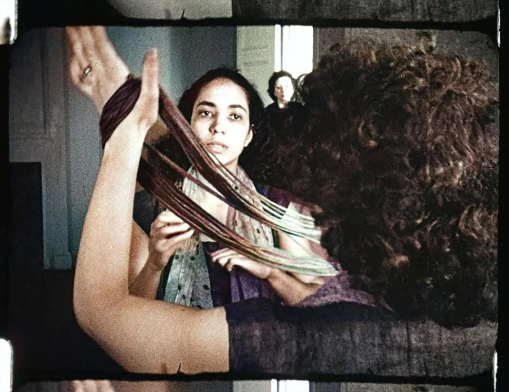 A still from “Ritual in Transfigured Time,” with Rita Christiani, Anaïs Nin, and Deren in the foregr