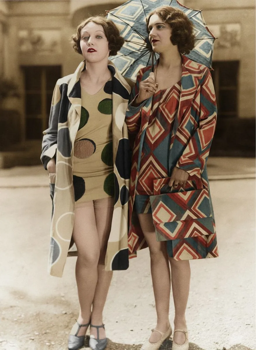 Two models in Sonia Delaunay's boulevard Malesherbes studio