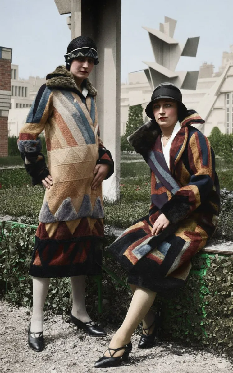 Дві моделі в пальто