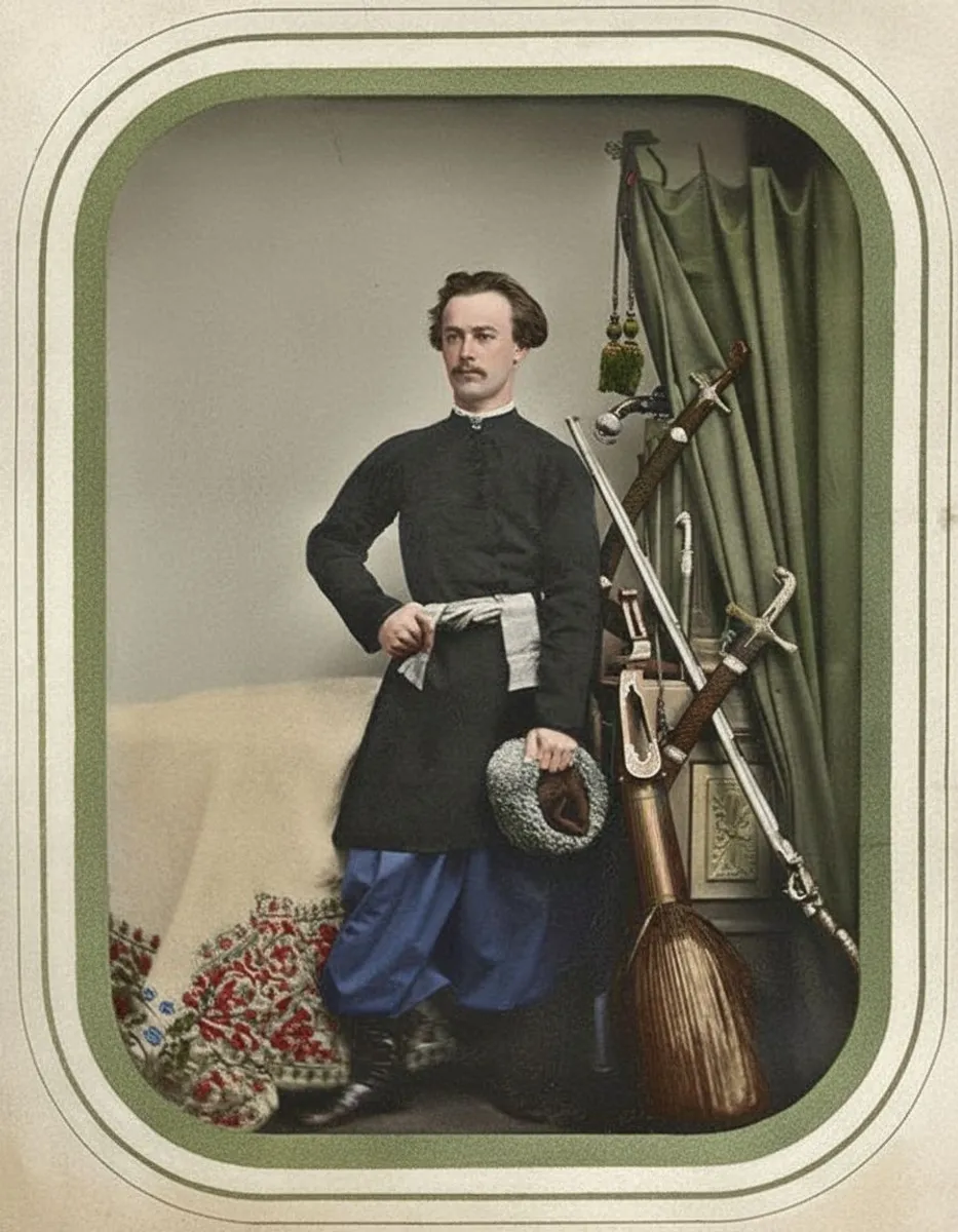 Тарновський Василь (молодший) у національному вбранні