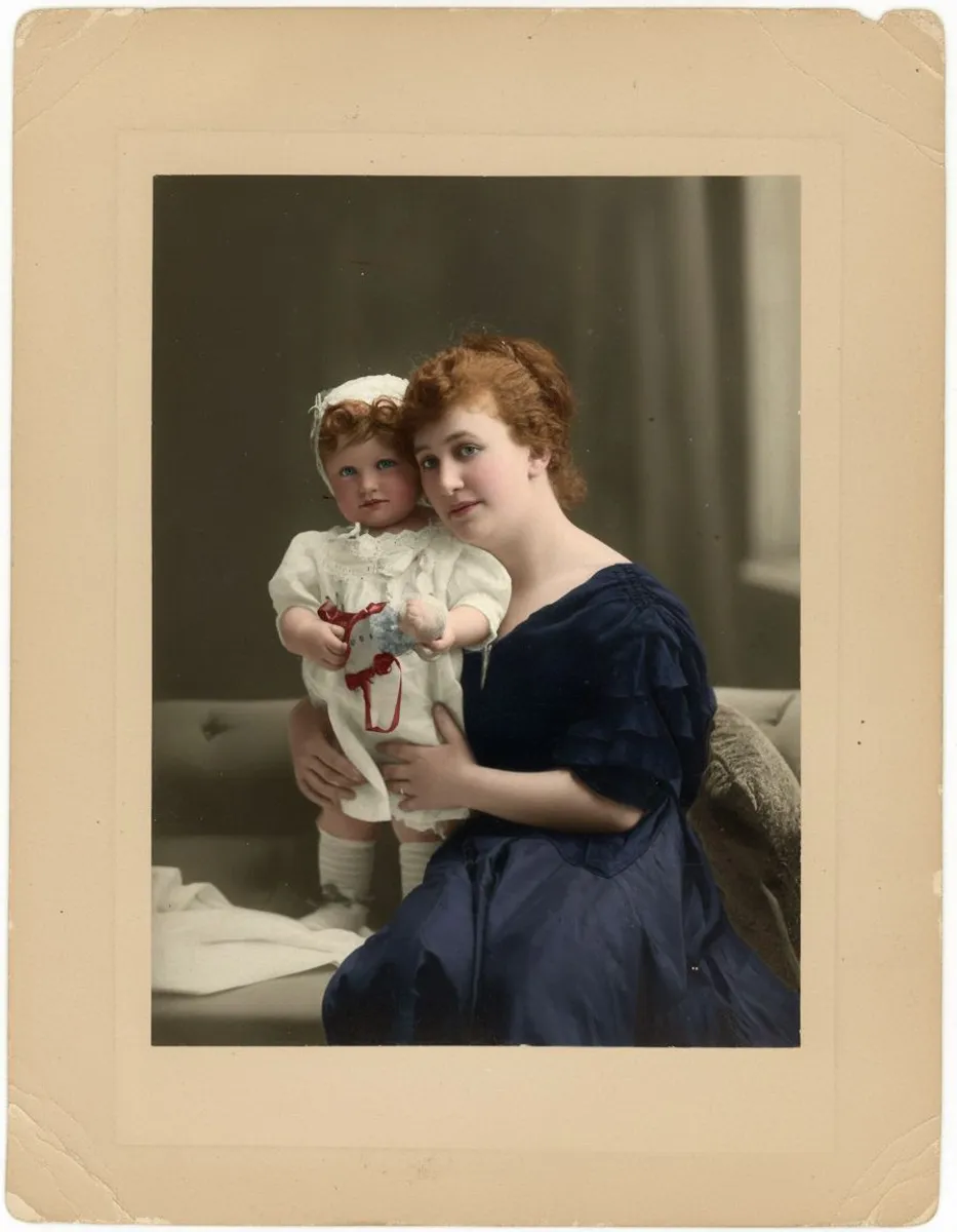 Мая Дерен в Києві маленька з матір'ю, 1918