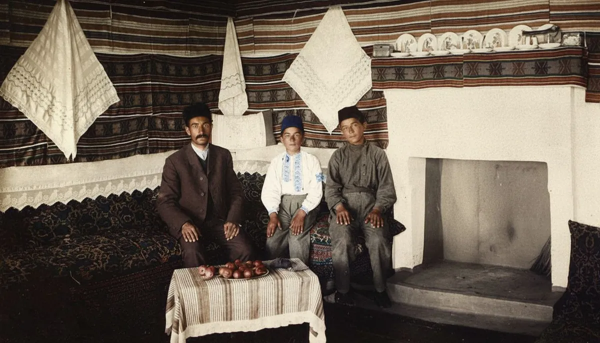 Сімейне зібрання в кримськотатарському будинку, кінець 19 століття