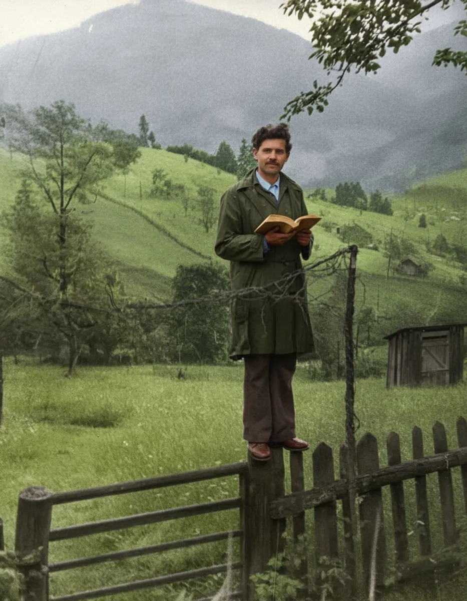 Чоловік на заборі