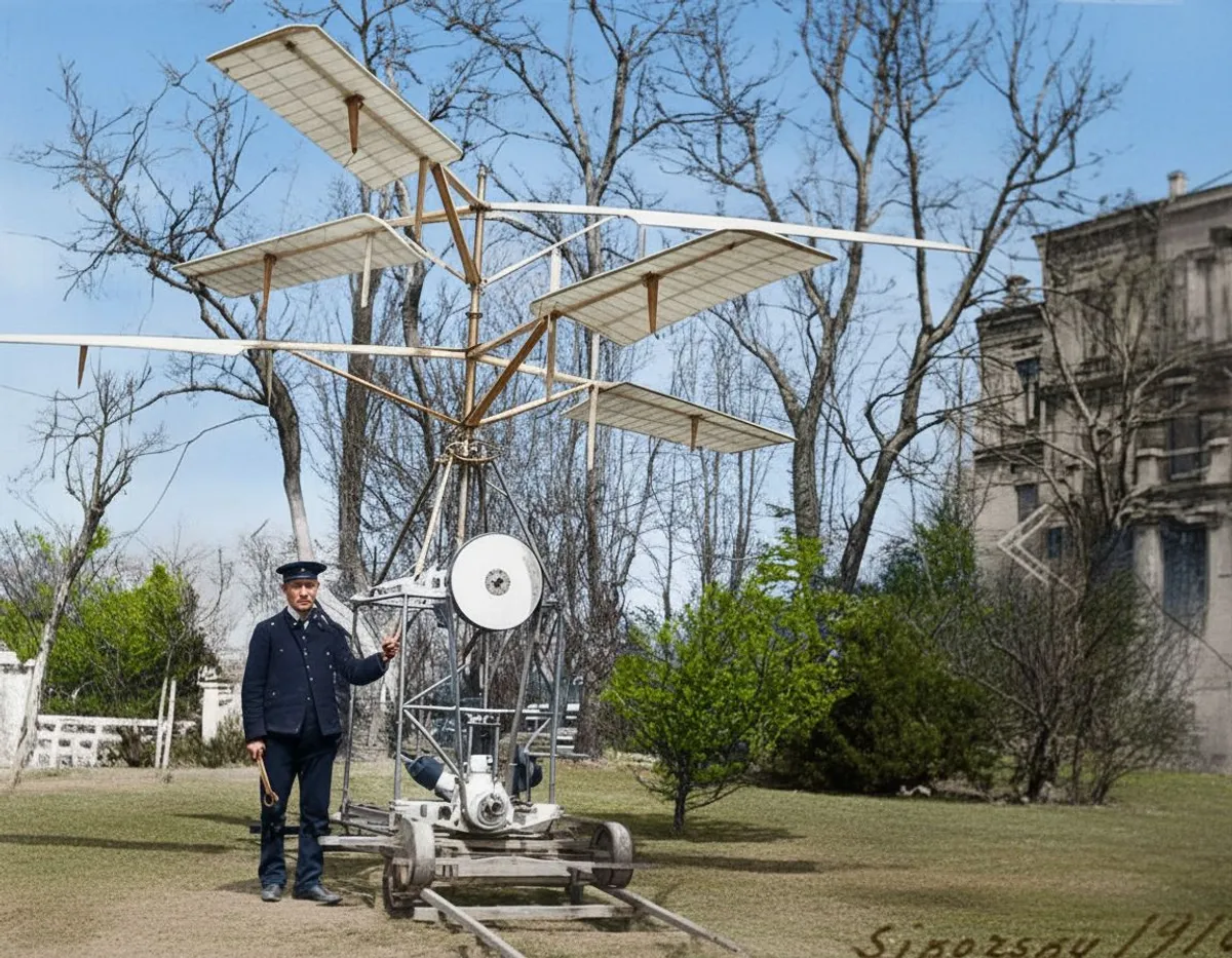 Sikorsky in Kyiv with the first helicopter model