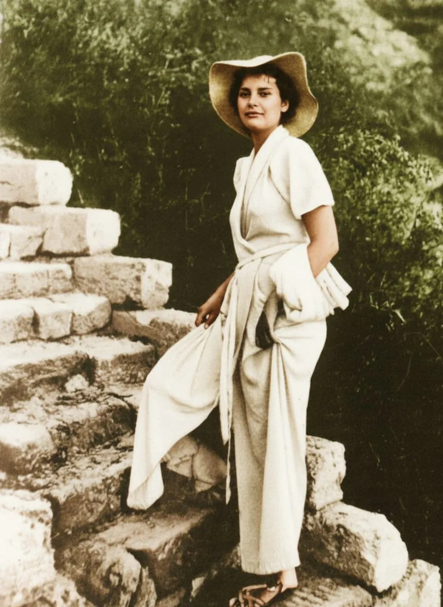 Photo of Alla Horska, end of the 1940s, Odesa, Ukraine. Ukrainian Unofficial.