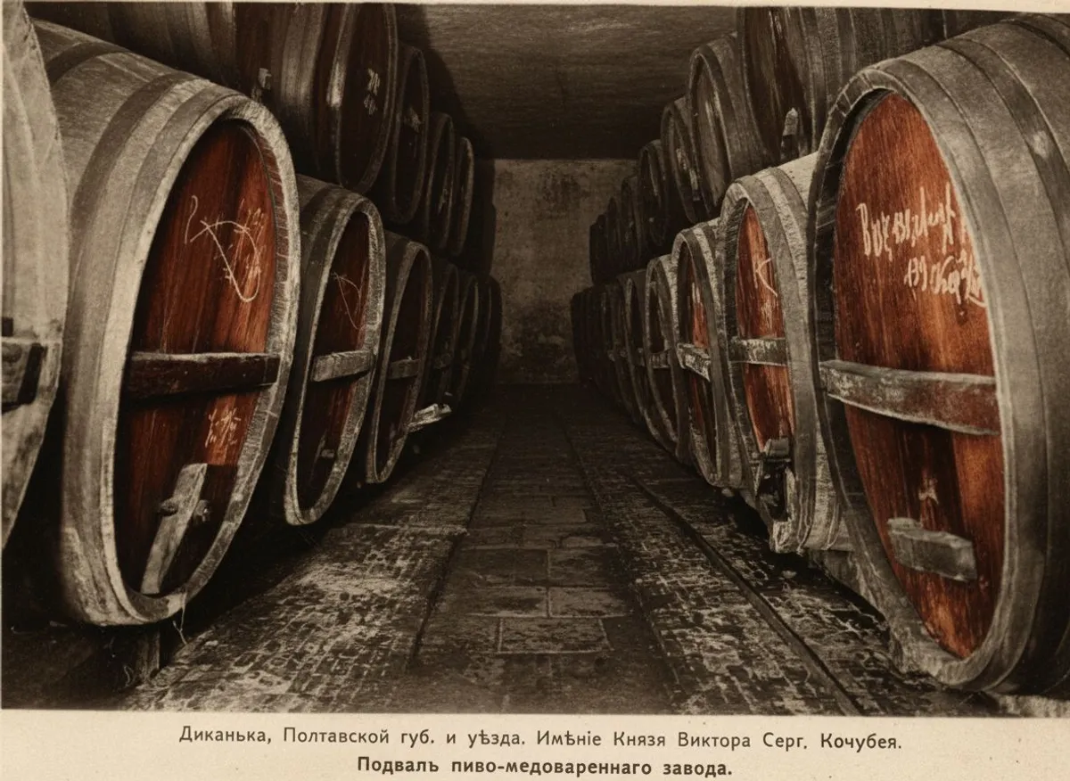 The basement of the Kochubeyiv beer and mead factory