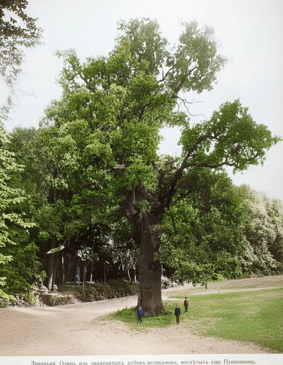 Prince Kochubey's estate. Mazepa oak