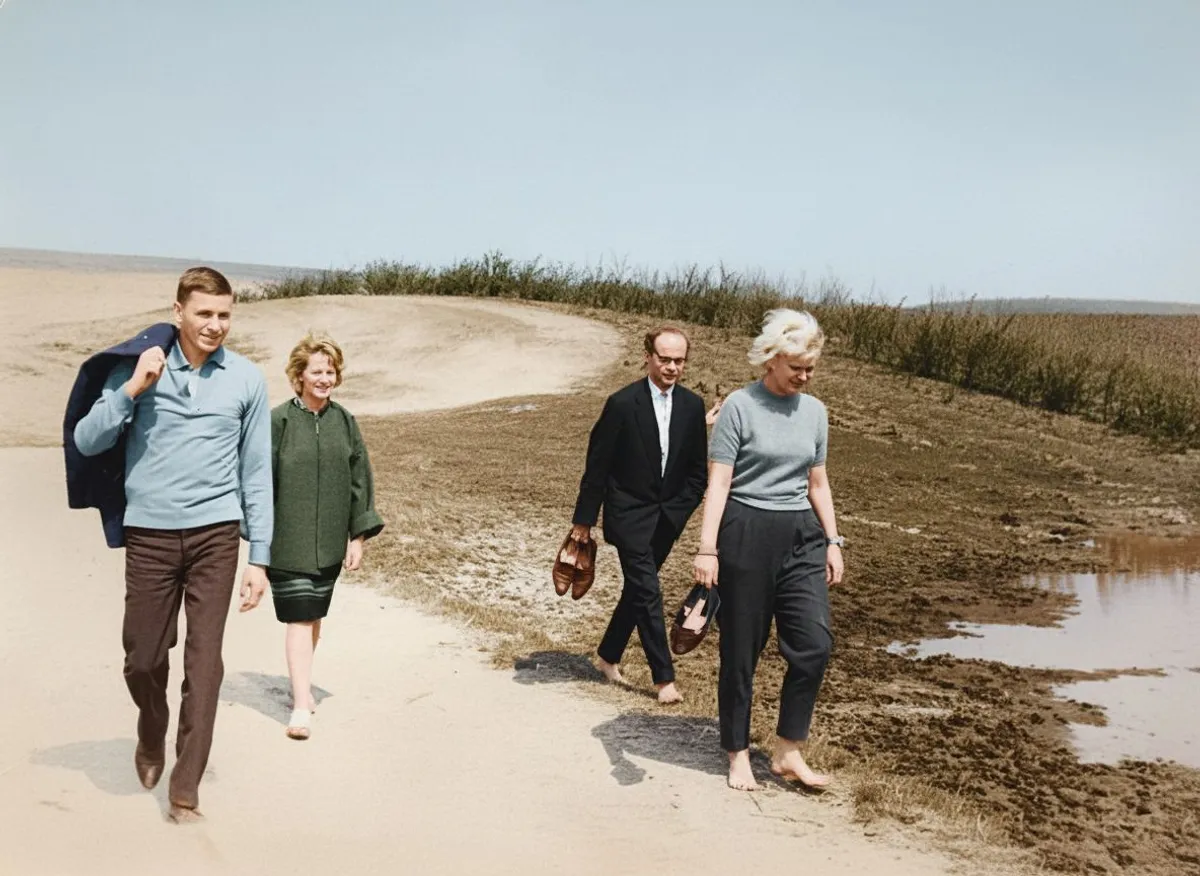 Participants of the Club of Artistic Youth, 1963, Taras Hill or Chernecha Hora, Ukraine.