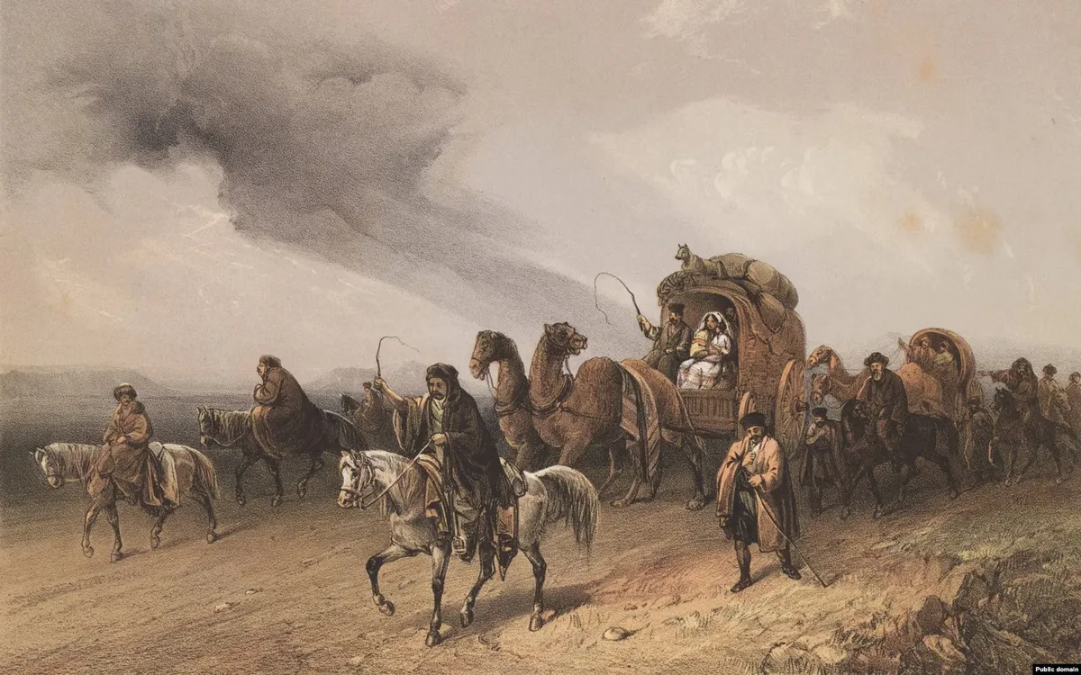 Татари подорожують рівнинами Татари подорожують рівнинами