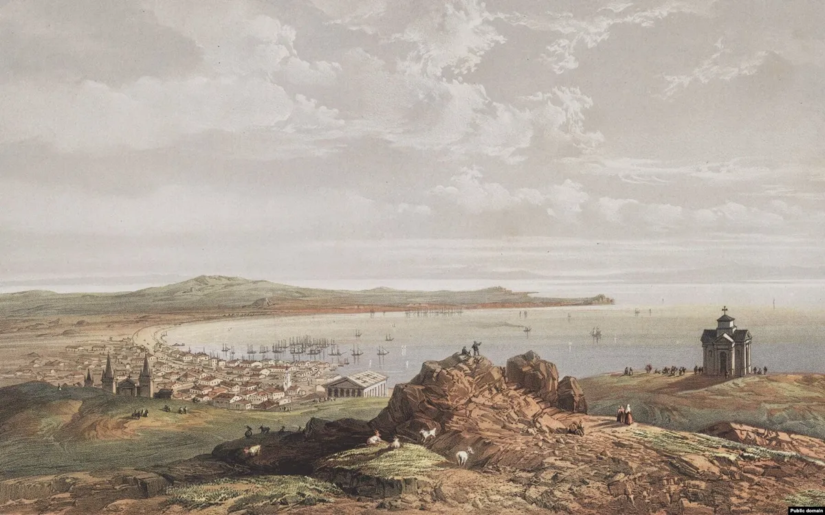 Керченська затока з гори Мітрідат Керченська затока з гори Мітрідат