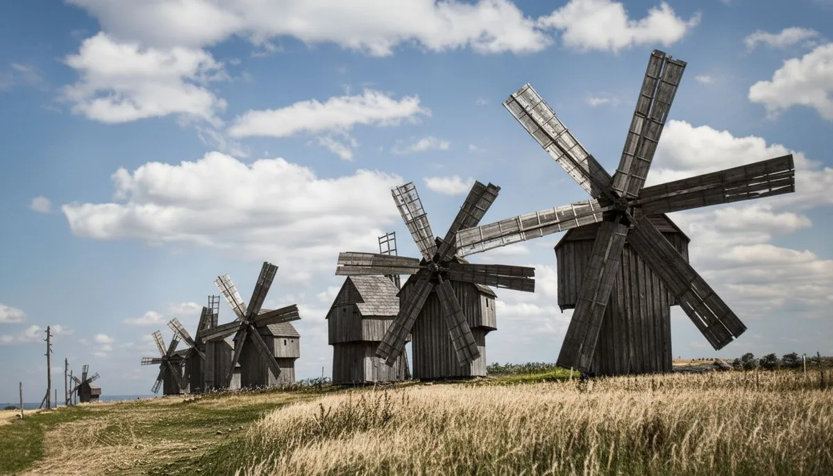 Бессарабія. Вітряки в Недобоївцях. С. 475. Бессарабія. Вітряки в Недобоївцях. С. 475.